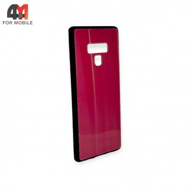 Чехол для Samsung Note 9 пластиковый, хамелеон, красного цвета
