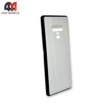 Чехол для Samsung Note 9 пластиковый, хамелеон, белого цвета