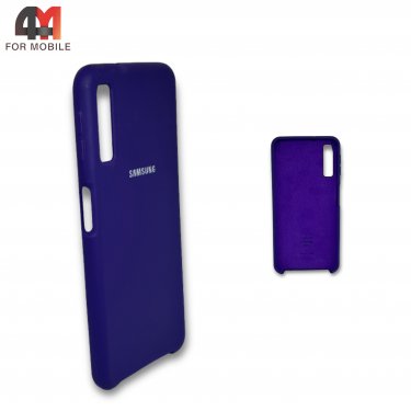 Чехол для Samsung A7 2018/A750 силиконовый, Silicone Case, фиолетового цвета