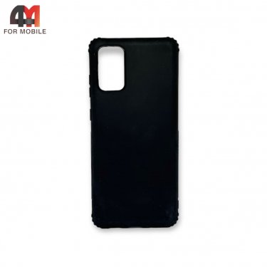 Чехол для Samsung S20 Plus/S11 силиконовый с усиленными углами, черного цвета