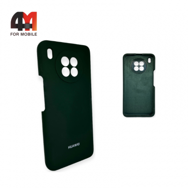 Чехол Huawei Honor 50 Lite Silicone Case, темно-зеленого цвета