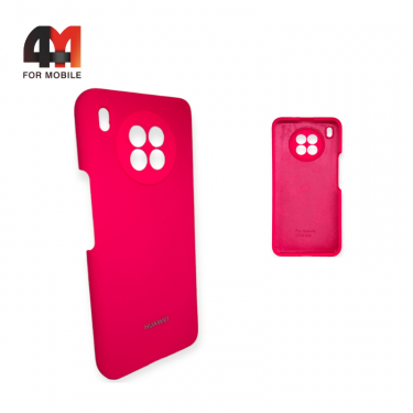 Чехол Huawei Honor 50 Lite Silicone Case, ярко-розового цвета