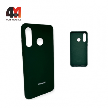 Чехол Huawei P30 Lite/Nova 4E/Honor 20S Silicone Case, темно-зеленого цвета