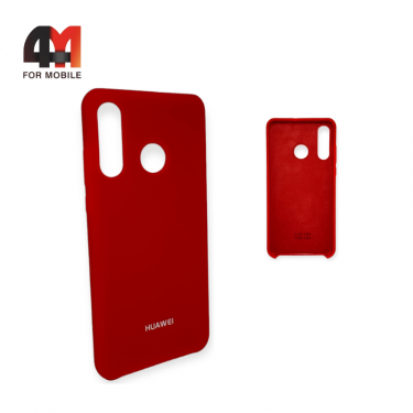 Чехол Huawei P30 Lite/Nova 4E/Honor 20S Silicone Case, красного цвета