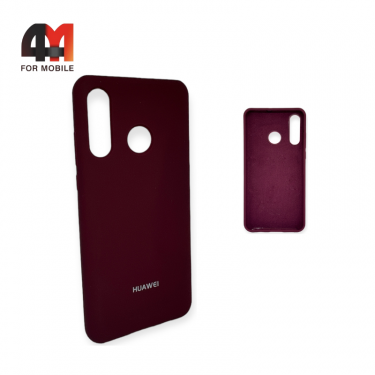 Чехол Huawei P30 Lite/Nova 4E/Honor 20S Silicone Case, цвет марсала