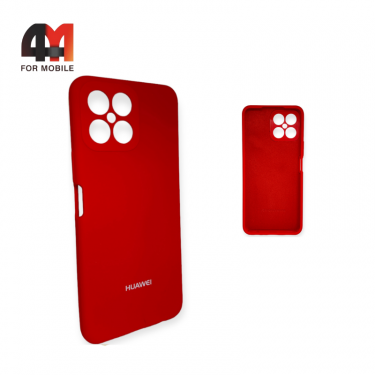 Чехол Huawei Honor X8 Silicone Case, красного цвета