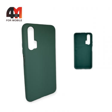 Чехол Huawei Honor 20 Pro Silicone Case, темно-зеленого цвета
