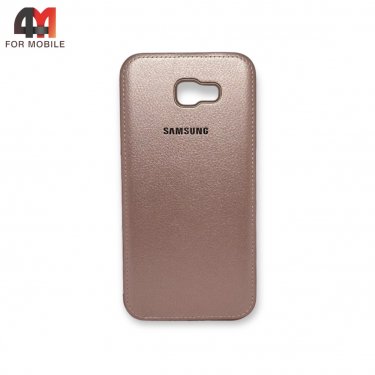 Чехол для Samsung A7 2017/A720 пластиковый, Back Cover, розового цвета