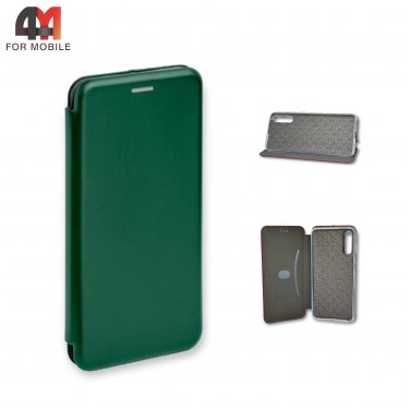 Чехол-книга для Samsung A70/A70s зеленого цвета