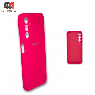 Чехол для Samsung A05s силиконовый, Silicone Case, ярко-розового цвета