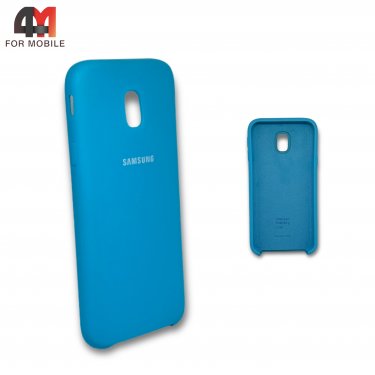 Чехол для Samsung J3 2017/J330 силиконовый, Silicone Case, голубого цвета