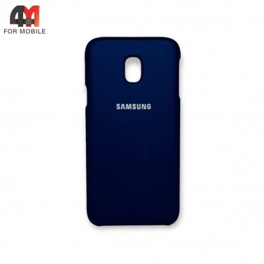 Чехол для Samsung J3 2017/J330 пластиковый, Back Cover, темно-синего цвета
