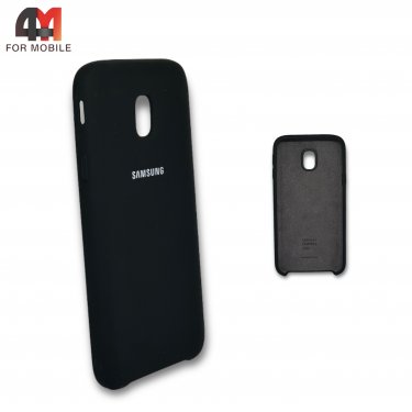 Чехол для Samsung J3 2017/J330 силиконовый, Silicone Case, черного цвета