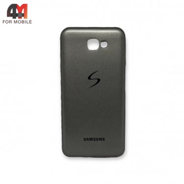 Чехол для Samsung J5 Prime/G570 силиконовый с логотипом, серого цвета