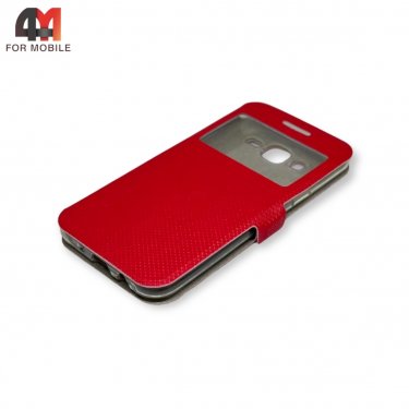 Чехол-книга для Samsung J5/J500/J5 2015 красного цвета