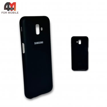 Чехол для Samsung J6 Plus 2018/J610 силиконовый, Silicone Case, черного цвета