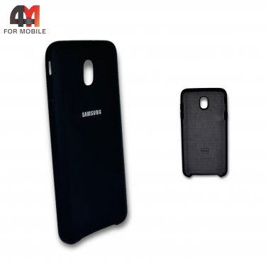 Чехол для Samsung J7 2018/J737 силиконовый, Silicone Case, черного цвета