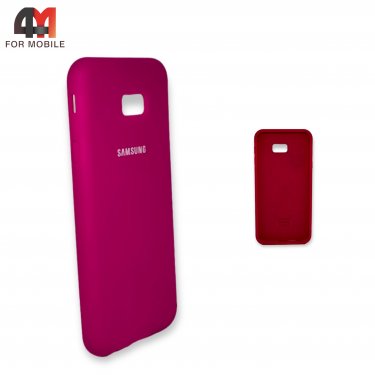 Чехол для Samsung J4 Plus/J415/J4 Prime силиконовый, Silicone Case, малинового цвета