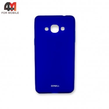 Чехол для Samsung J3 Pro/J110 силиконовый, матовый, синего цвета, Experts