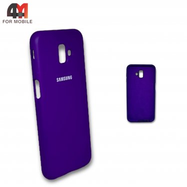 Чехол для Samsung J6 Plus 2018/J610 силиконовый, Silicone Case, фиолетового цвета