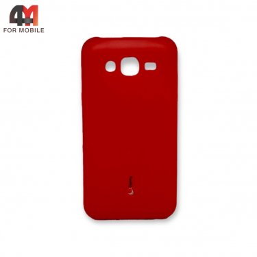 Чехол для Samsung J5/J500/J5 2015 силиконовый, матовый, красного цвета, Cherry