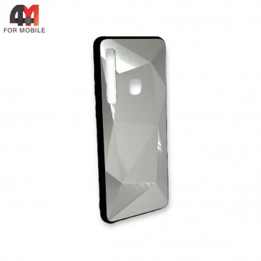 Чехол для Samsung A9 2018/A920/A9s/A9 Star Pro силиконовый, зеркальный, серебристого цвета