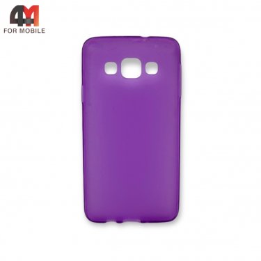 Чехол для Samsung A3 2015/A300 силиконовый, матовый, фиолетового цвета