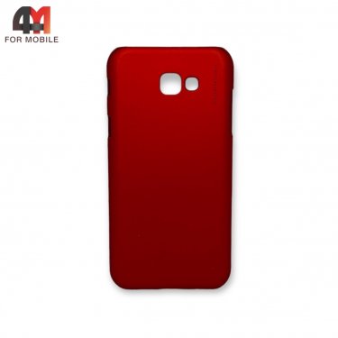 Чехол для Samsung A7 2017/A720 пластиковый, матовый, красного цвета, X-Level