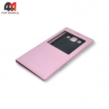 Чехол-книга для Samsung A7 2015/A700 розового цвета