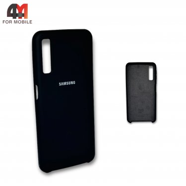 Чехол для Samsung A7 2018/A750 силиконовый, Silicone Case, черного цвета