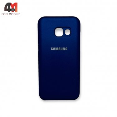 Чехол для Samsung A3 2017/A320 пластиковый, Back Cover, синего цвета
