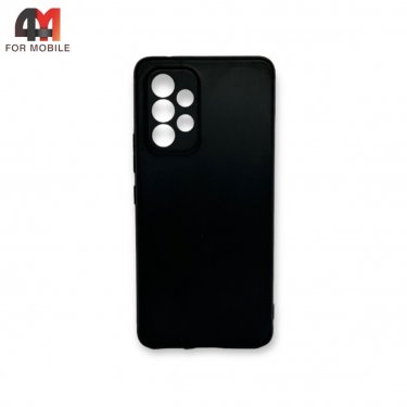 Чехол для Samsung A53 5G силиконовый, матовый, черного цвета