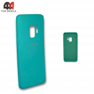 Чехол для Samsung S9 силиконовый, Silicone Case, мятного цвета