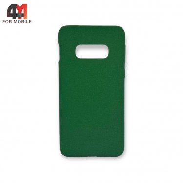 Чехол для Samsung S10e/S10 Lite силиконовый, матовый, зеленого цвета, Case