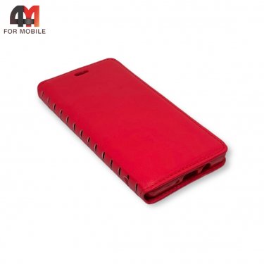 Чехол-книга для Samsung A5 2015/A500 красного цвета, New Case