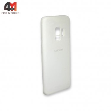 Чехол для Samsung S9 силиконовый, Silicone Case, белого цвета