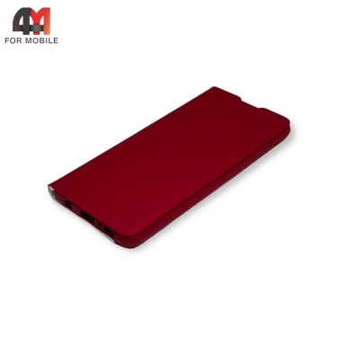 Чехол-книга для Samsung S10 clear view cover, красного цвета