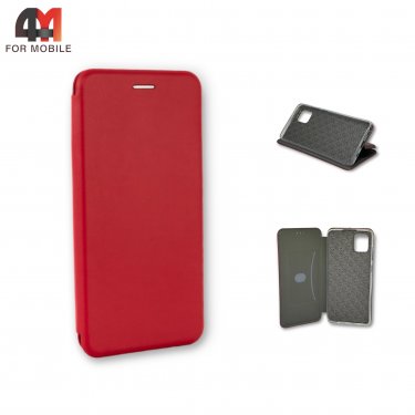 Чехол-книга для Samsung A81/M60s/Note 10 Lite красного цвета