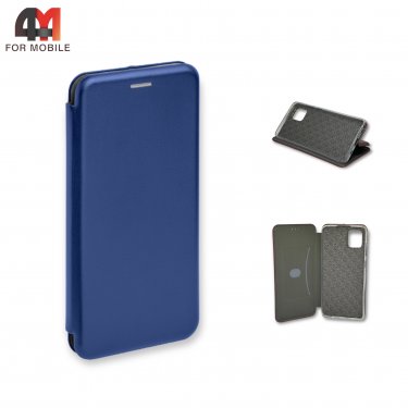 Чехол-книга для Samsung A81/M60s/Note 10 Lite темно-синего цвета