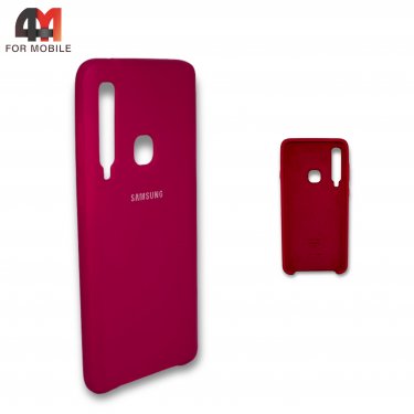 Чехол для Samsung A9 2018/A920/A9s/A9 Star Pro силиконовый, Silicone Case, малинового цвета