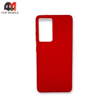 Чехол для Samsung S21 Ultra/S30 Ultra силиконовый, матовый, красного цвета