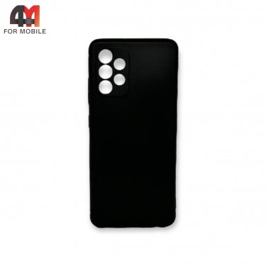 Чехол для Samsung A32 4G силиконовый, матовый, черного цвета