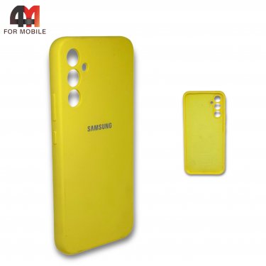 Чехол для Samsung A34 5G силиконовый, Silicone Case, желтого цвета