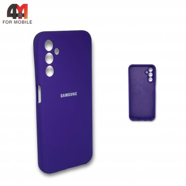 Чехол для Samsung A14 4G силиконовый, Silicone Case, фиолетового цвета