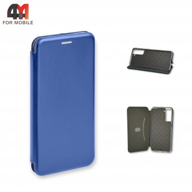 Чехол-книга для Samsung S22 Plus синего цвета