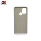 Чехол Samsung M31 Silicone Case, белого цвета