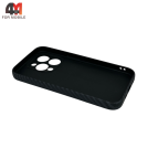 Чехол для Iphone 15 Pro Max силиконовый с рисунком, 038 карбон, luxo