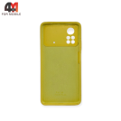 Чехол для Xiaomi Poco X4 Pro 5G Silicone Case, желтого цвета