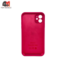 Чехол для Iphone 11 Silicone Case Squared, 47 ярко-розовый