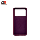 Чехол для Xiaomi Poco X6 Pro 5G Silicone Case, цвет марсала